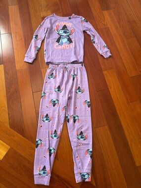 Disney Lavender Stitch 'Gimme Candy' Two-Piece Pajama Set